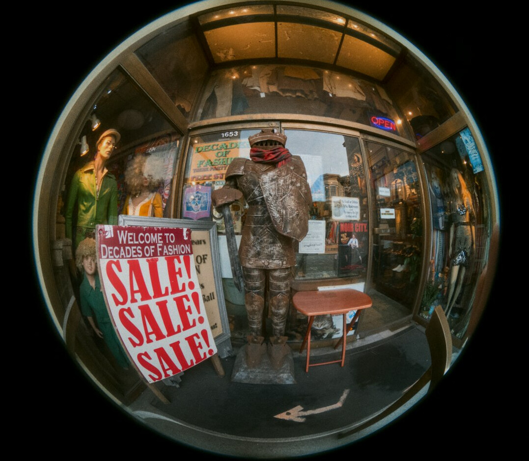 security camera overlooking store