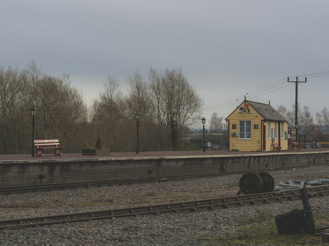 Old railway station platform